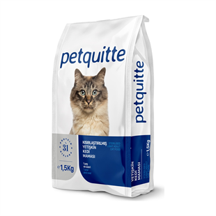 Petquitte yetişkin kedi maması 1,5 kg